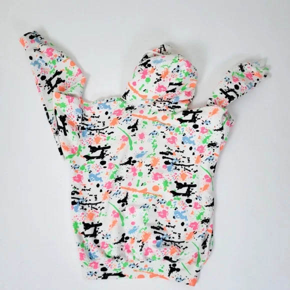 Vintage 80's sweatshirt hoodie splatter paint - Picture 8 of 10